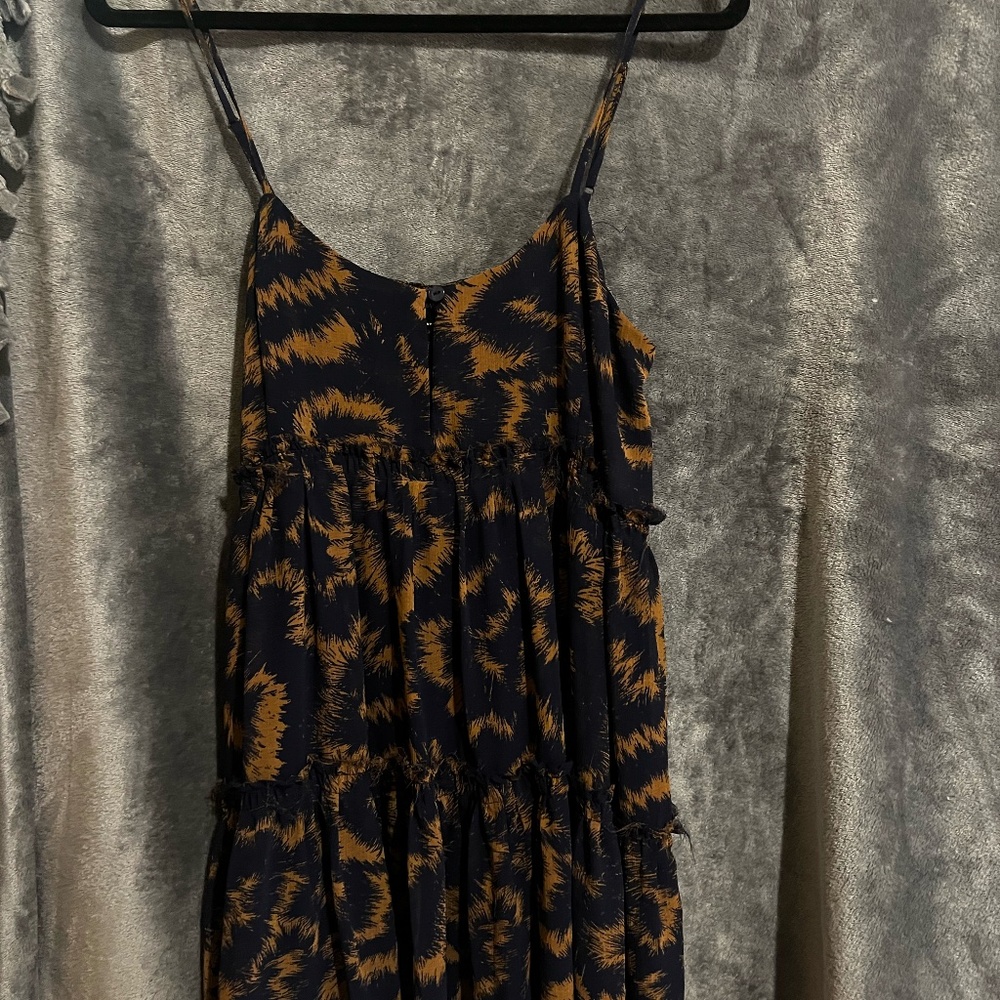 Blue and Beige mini dress